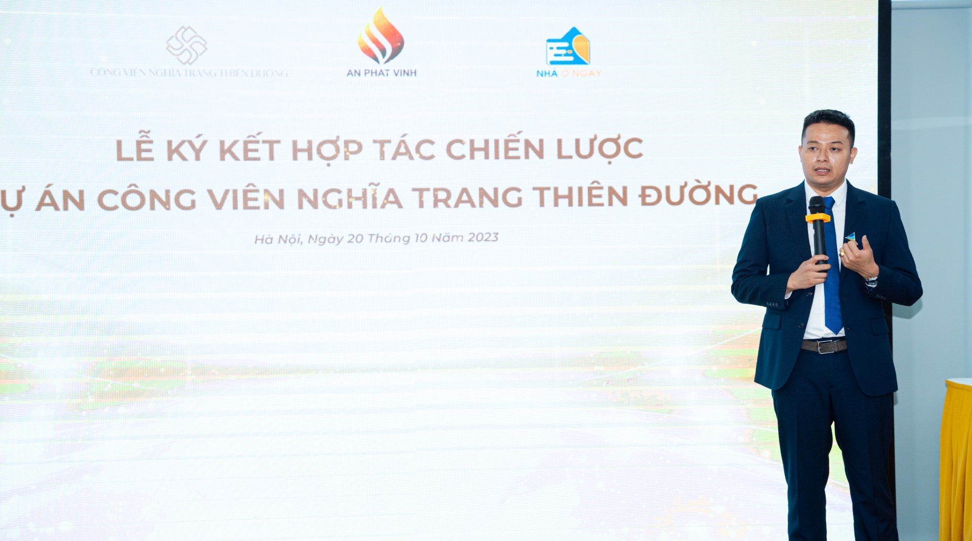Ông Nguyễn Quốc Huy – Tổng Giám đốc Công ty Cổ phần Nhà ở ngay Reco rất vinh dự khi trở thành đối tác chiến lược phân phối độc quyền dự án